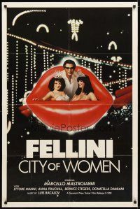 1g187 CITY OF WOMEN 1sh '81 Federico Fellini's La Citta delle donne, Marcello Mastroianni!
