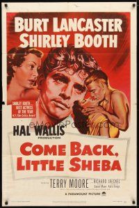 1g201 COME BACK LITTLE SHEBA 1sh '53 art of Burt Lancaster, Shirley Booth, Jaeckel & Moore!