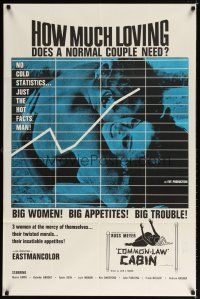 1g206 COMMON LAW CABIN 1sh '67 Russ Meyer, How much loving does a normal couple need?