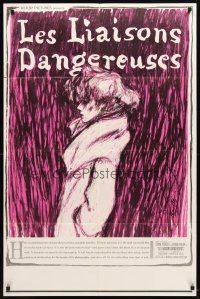 1g227 DANGEROUS LOVE AFFAIRS 1sh '62 Les Liaisons Dangereuses, Jeanne Moreau, Annette Vadim