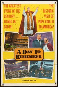 1g231 DAY TO REMEMBER 1sh '65 Pope Paul VI visits the U.S.!
