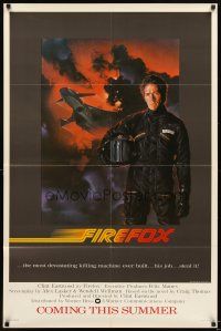 1g327 FIREFOX advance 1sh '82 cool C.D. de Mar art of killing machine, Clint Eastwood!