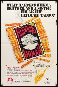 1g328 FIREWORKS WOMAN 1sh '75 Wes Craven, what happens when a brother & sister break taboo?
