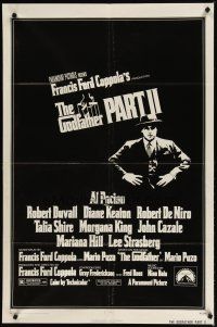 1g382 GODFATHER PART II 1sh '74 Al Pacino in Francis Ford Coppola classic crime sequel!