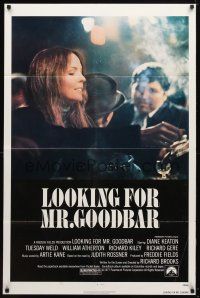 1g493 LOOKING FOR MR. GOODBAR 1sh '77 close up of Diane Keaton, directed by Richard Brooks!