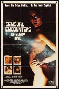 1g740 SENSUAL ENCOUNTERS OF EVERY KIND 1sh '80 sexy alien, from outer limits to the inner depths!
