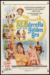 1g778 SINDERELLA & THE GOLDEN BRA 1sh '64 a version for those who think young and naughty!