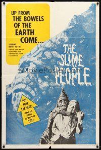 1g797 SLIME PEOPLE 1sh '63 wild cheesy wacky monster image, learn the secret to save your life!