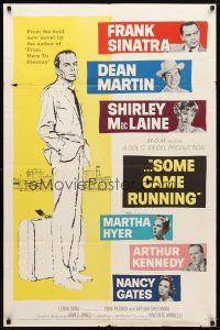 1g806 SOME CAME RUNNING 1sh '59 full-length art of Frank Sinatra w/Dean Martin, Shirley MacLaine