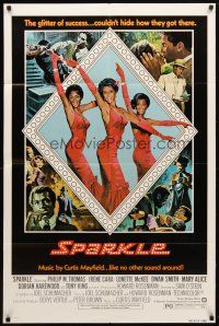 1g814 SPARKLE style B 1sh '76 Irene Cara & Lonette McKee go from ghetto to superstars!