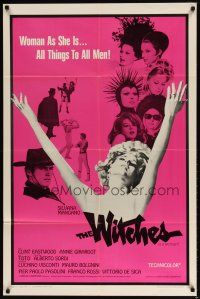 1g981 WITCHES 1sh '67 Le Streghe, Silvana Mangano, Clint Eastwood shown in cowboy hat!