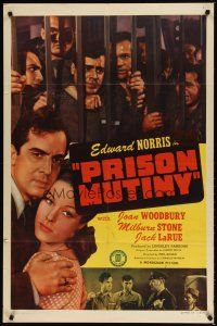 1g991 YOU CAN'T BEAT THE LAW 1sh '43 Edward Norris, Joan Woodbury, Prison Mutiny!