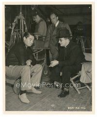 1h016 BELLS OF ST. MARY'S candid 8x10 still '46 Leo McCarey w/ art director & reverend consultant!