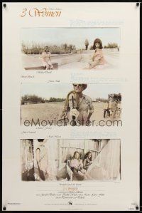 1j015 3 WOMEN 1sh '77 directed by Robert Altman, Shelley Duvall, Sissy Spacek, Janice Rule
