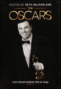 1j018 85TH ANUUAL ACADEMY AWARDS 1sh '13 wacky Seth MacFarlane holding flaming Oscar!