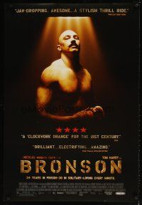 1j078 BRONSON DS 1sh '08 Nicolas Winding Refn, cool image of Tom Hardy in title role!