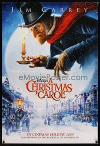 1j114 CHRISTMAS CAROL teaser DS 1sh '09 Jim Carrey, Gary Oldman, Colin Firth