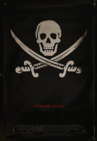 1j148 CUTTHROAT ISLAND advance 1sh '95 cool foil image of skull & crossed swords!