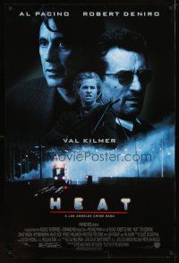 1j292 HEAT DS 1sh '95 Al Pacino, Robert De Niro, Val Kilmer, Michael Mann directed!