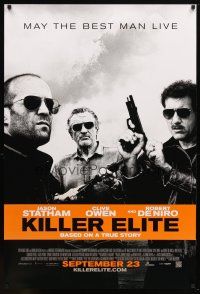 1j381 KILLER ELITE advance DS 1sh '11 Jason Statham, Clive Owen, Robert De Niro!