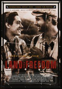 1j403 LAND & FREEDOM DS 1sh '95 Spanish Civil War movie directed by Ken Loach!