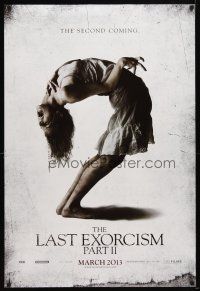 1j410 LAST EXORCISM PART II teaser DS 1sh '13 Ashley Bell, creepy image, the second coming!