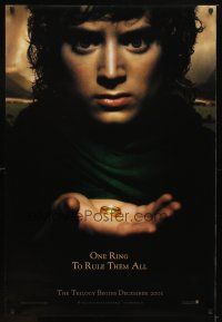 1j443 LORD OF THE RINGS: THE FELLOWSHIP OF THE RING teaser DS 1sh '01 J.R.R. Tolkien, one ring!