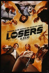 1j451 LOSERS teaser DS 1sh '10 Zoe Saldana, anybody else would be dead by now!