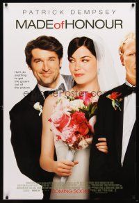 1j461 MADE OF HONOR advance DS 1sh '08 Patrick Dempsey, Michelle Monaghan, Kevin McKidd!