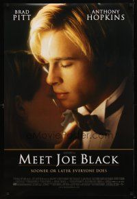 1j482 MEET JOE BLACK DS 1sh '98 Brad Pitt, Anthony Hopkins, he's expecting you!