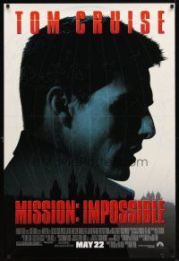 1j496 MISSION IMPOSSIBLE advance DS 1sh '96 Tom Cruise, Jon Voight, Brian De Palma directed!
