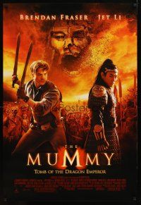 1j514 MUMMY: TOMB OF THE DRAGON EMPEROR DS 1sh '08 Brendan Fraser and Jet Li, cool image!