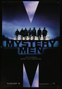 1j520 MYSTERY MEN teaser DS 1sh '99 Ben Stiller, Janeane Garofalo, William H. Macy, Paul Reubens!