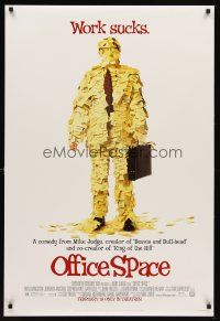 1j551 OFFICE SPACE style A advance DS 1sh '99 Mike Judge directed, Stephen Root covered in post-its