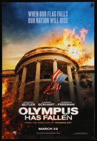1j554 OLYMPUS HAS FALLEN teaser DS 1sh '13 when our flag falls our nation will rise!