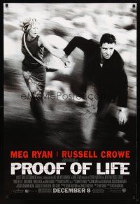 1j612 PROOF OF LIFE advance 1sh '00 Meg Ryan & Russell Crowe on the run in South America!