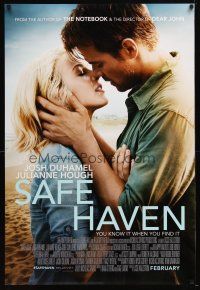 1j650 SAFE HAVEN advance DS 1sh '13 Josh Duhamel, Julianne Hough, romantic close-up!