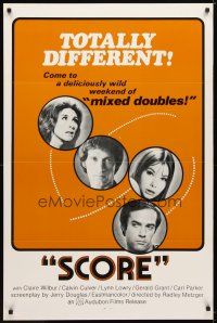 1j658 SCORE 1sh '72 directed by Radley Metzger, a weekend of sexy mixed doubles!