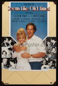1j666 SEEMS LIKE OLD TIMES int'l 1sh '80 Chevy Chase, Goldie Hawn & classic movie couples!