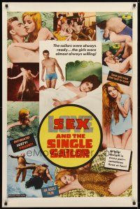 1j670 SEX & THE SINGLE SAILOR 1sh '67 intimate, lusty, violent, sexy images!