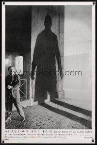 1j678 SHADOWS & FOG int'l 1sh '92 cool photographic image of Woody Allen by Brian Hamill!