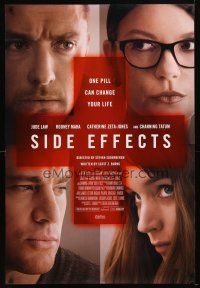 1j691 SIDE EFFECTS DS 1sh '13 Jude Law, Rooney Mara, Catherine Zeta-Jones!