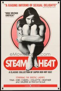 1j745 STEAM HEAT 1sh '79 Valerie Brand, Tina Russell, great sexy image!