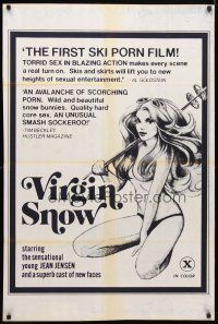 1j817 VIRGIN SNOW 1sh '76 Jean Jennings, Vanessa Del Rio, sex!