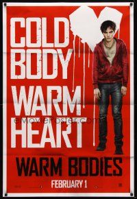 1j825 WARM BODIES teaser DS 1sh '13 Nicholas Hoult, Teresa Palmer, cold body, warm heart!