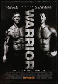 1j826 WARRIOR advance 1sh '11 Joel Edgerton, Tom Hardy, mixed martial arts action!