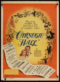 1k366 CARNEGIE HALL Danish '48 Edgar Ulmer's mightiest music event the screen has ever known!