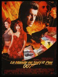 1k273 WORLD IS NOT ENOUGH French 15x21 '99 Pierce Brosnan as James Bond, Sophie Marceau!