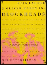 1k044 BLOCK-HEADS German R90s Stan Laurel & Oliver Hardy, Hal Roach!