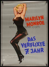 1k058 SEVEN YEAR ITCH German R70s Billy Wilder, great sexy art of Marilyn Monroe!